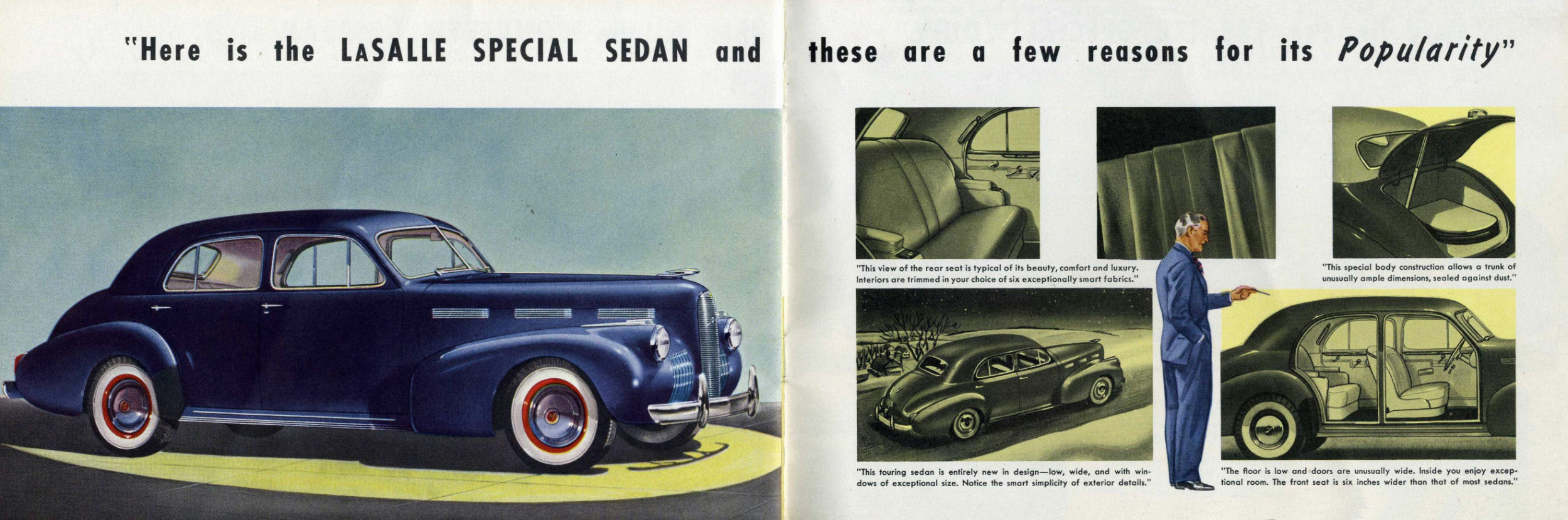 1940 Cadillac LaSalle Brochure Page 9